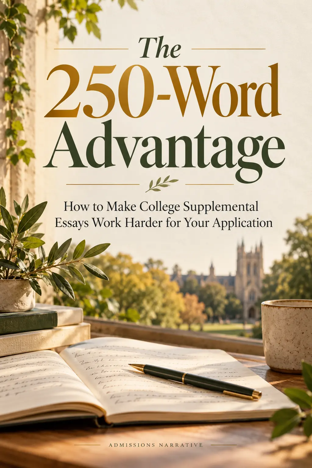The 250-Word Advantage: Supplemental Essay Playbook