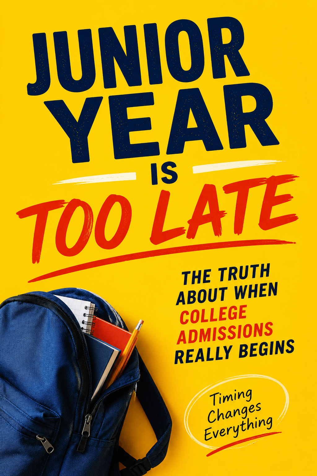 Junior Year Is Too Late