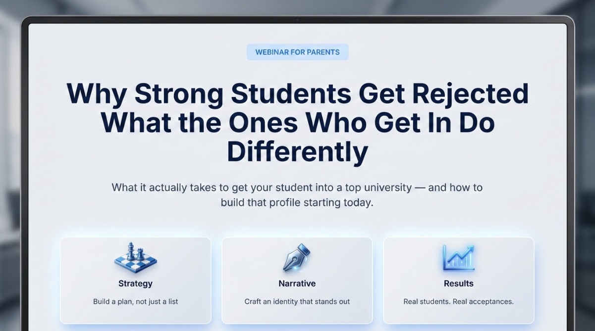 The 4 Pillars Breakdown: What Admitted Students Actually Did Differently